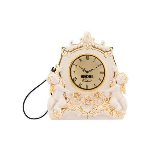 MOSCHINO Смола Клатч Женский Айвори