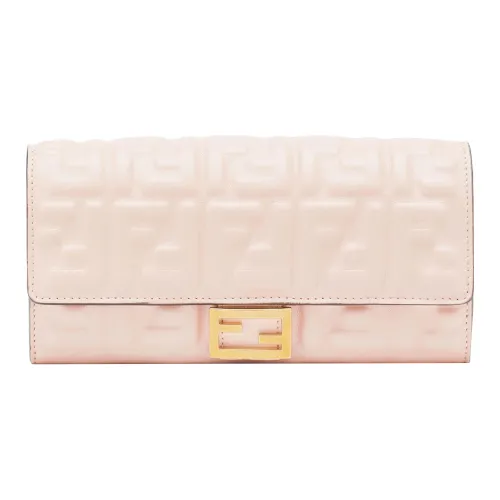 FENDI Baguette Овечья кожа Кошелек Женские Розовый