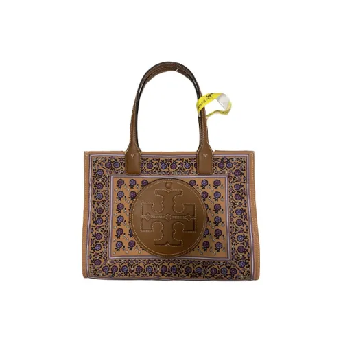 TORY BURCH Ella Нейлон Сумка-тоут Сумка для покупок Сумка через плечо Сумка Маленькая Женская Коричневая