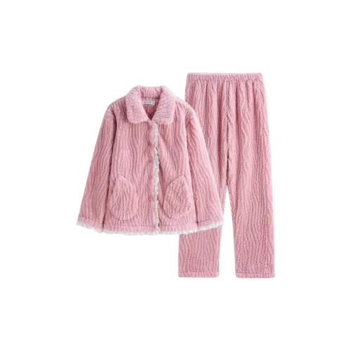 Q'NIANMA Светлый Румяна Женские Пижамные Комплекты