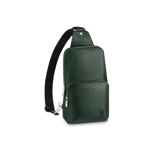 LOUIS VUITTON Avenue Taiga Коровья кожа Sling Сумка Сумки через плечо Сумка через плечо Мужская Яшма