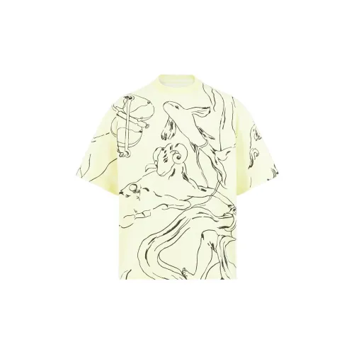 JIL SANDER Бежевые Мужские T-рубашки