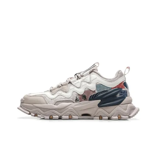 XTEP Shanhai Collection Slip-resistant Abrasion-resistant Low Top Casual Men's XTEP Shanhai Collection Противоскользящий Устойчивый к истиранию Низкий Топ Повседневный Мужской