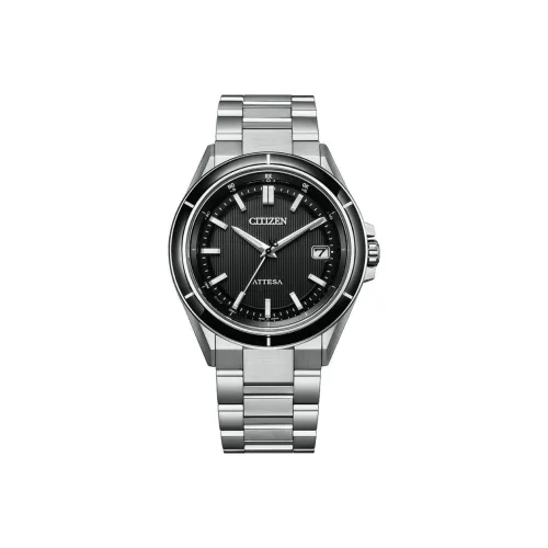 CITIZEN Солнечный Кварцевый Механизм Титан Ремешок Часы 39,5 мм Мужские Часы Черный Циферблат CB3030 76E