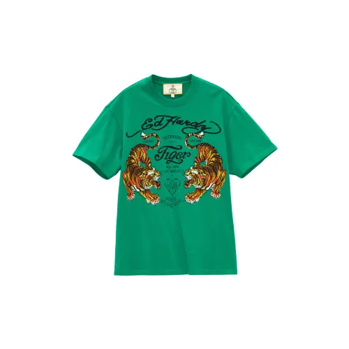 Ed Hardy T-Рубашка Мужская Оливково-Зеленая