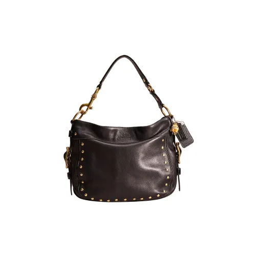 COACH Zoe Кожа Сумка Сумка через плечо Женская Черная