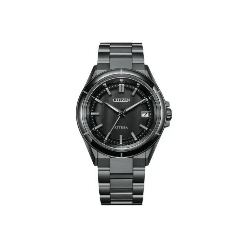 CITIZEN Attesa Series Солнечный Кварцевый Механизм Титан Ремешок Часы Мужские Черные CB3035 72E