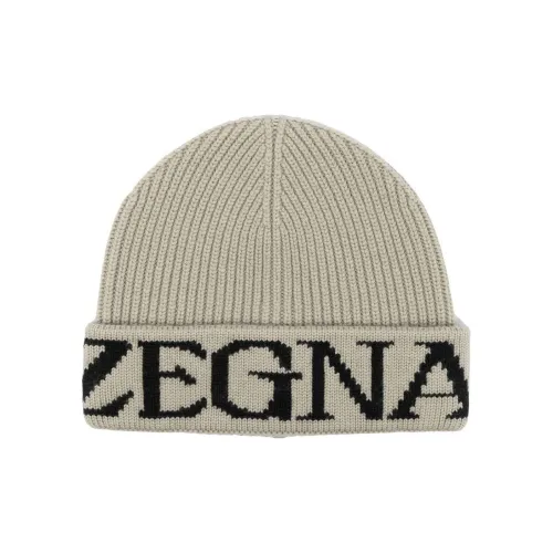 Ermenegildo Zegna Шерсть Бини Серый Мужской