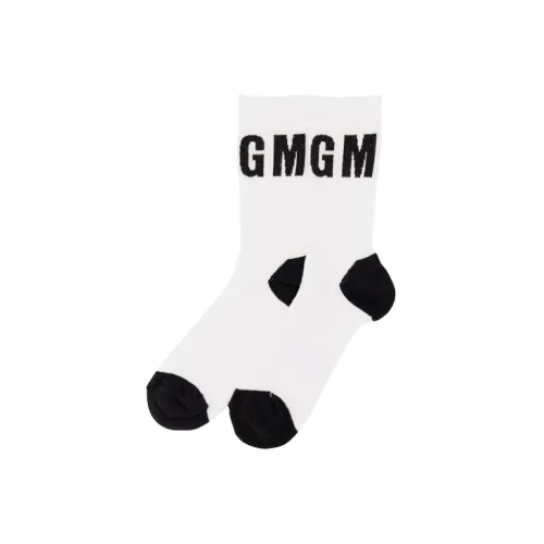 MSGM 1 Пачка Белые Мужские Носки до Икры MID