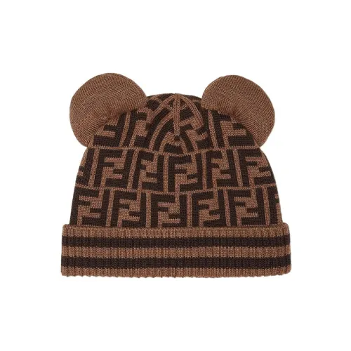 FENDI Шерстяные шапки Коричневый Детский