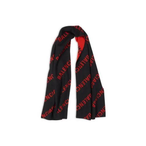 Balenciaga Вязаные шарфы Женские Черный