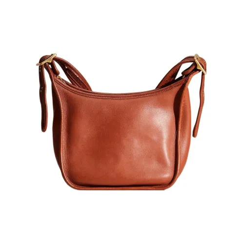 COACH Legacy Перчаточная дубленая кожа Сумка через плечо Средняя Женская Коричневая