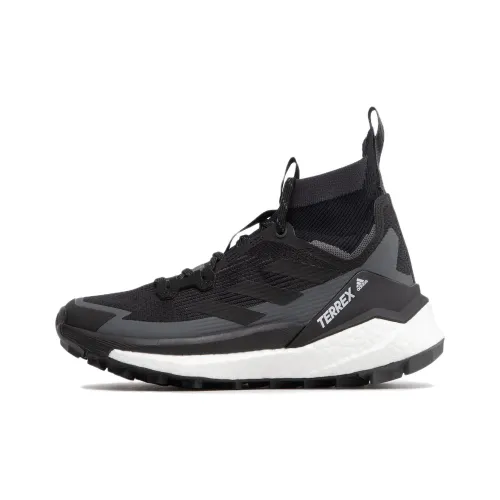 adidas Terrex FREE HIKER 2 Противоскользящий устойчивый к истиранию MID Топ Уличная обувь Женская Черный Белый