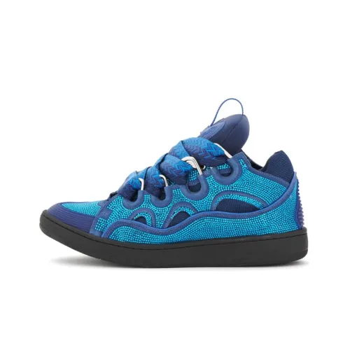 Lanvin Curb Low Топ Стильные Скейтбординги Мужской Синий