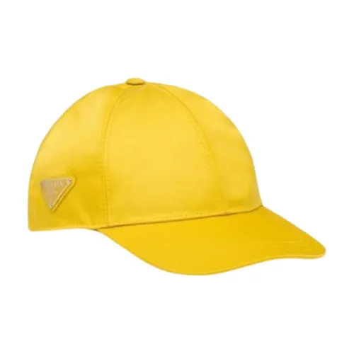 PRADA Нейлон Бейсболка Желтая Женская