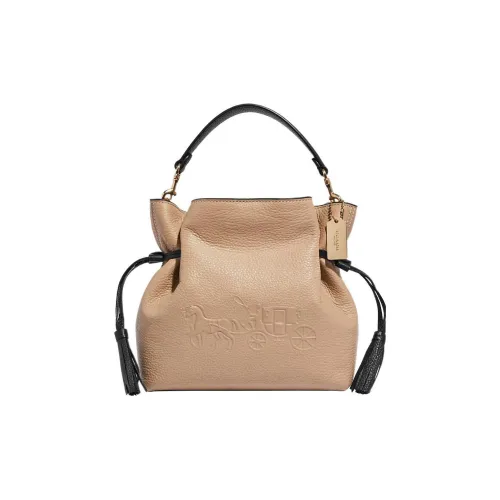 COACH Andy Коровья кожа Сумка Сумка через плечо Сумка через плечо Средний Женская Тауповый