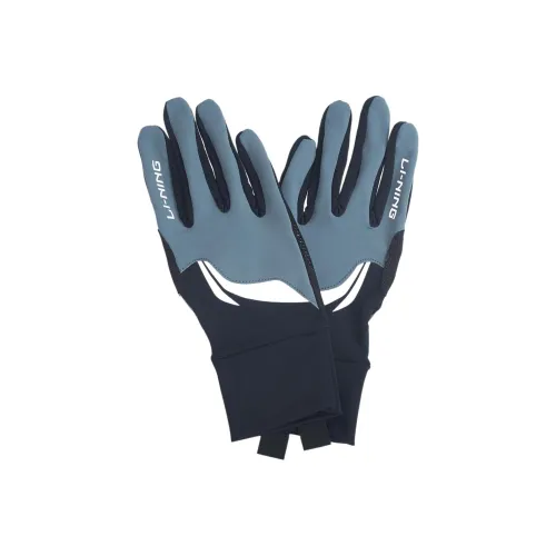 LINING Sports Life Collection Ткань, Синтетическая кожа Спортивные перчатки Синий черный Унисекс