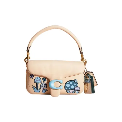 COACH Pillow Кожа Наппа Портативная Сумка через плечо Сумка на плечо Маленькая Женская Айвори Белый