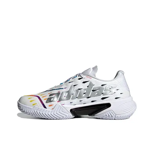 Adidas Barricade Устойчивые к истиранию Низкие Кроссовки для тенниса Женские Белые