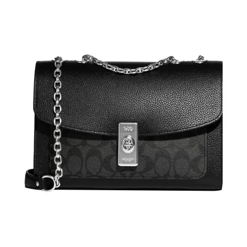 COACH Lane Коровья кожа Сумка через плечо Сумка на плечо Женская Черная