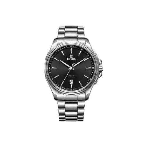 EBOHR Explorer Collection Механическое устройство часы с ремешком из нержавеющей стали черный циферблат мужские часы