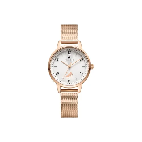 Disney Princess Кварцевый механизм сплав ремешок женские часы белый циферблат модель MK 11530RG