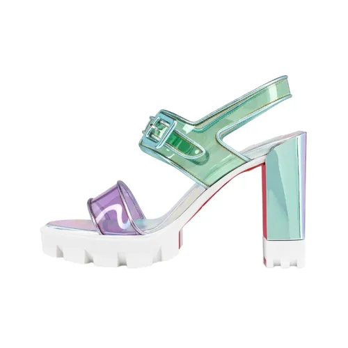 CL Модные сандалии женские зеленые фиолетовые