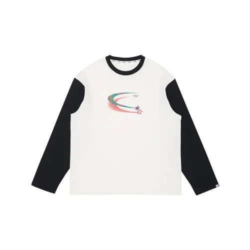 PROS BY CH Длинный рукав T-рубашка унисекс цвет слоновая кость