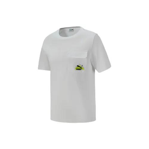 PUMA Кемпинг T-Shirt Мужская Белая