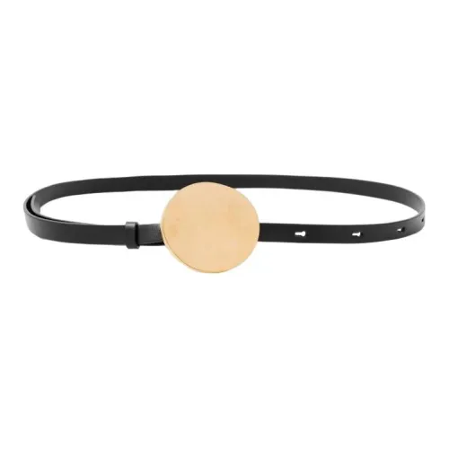 JIL SANDER Кожаные ремни, черный, унисекс