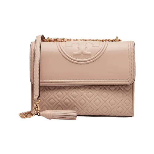 TORY BURCH Fleming Sheepskin Crossbody Bag Medium Women's Natural Pink