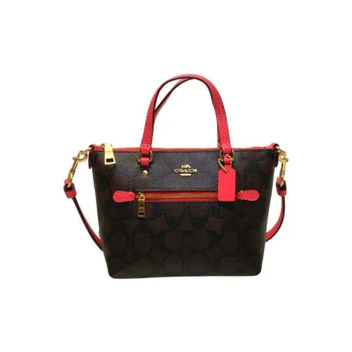 COACH Gallery Холст Сумка через плечо Сумка через плечо Маленькая Женская Арбузно-красный