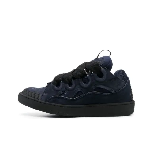 Lanvin Curb Low Топ Стильные Скейтбординги Мужской Темно-синий