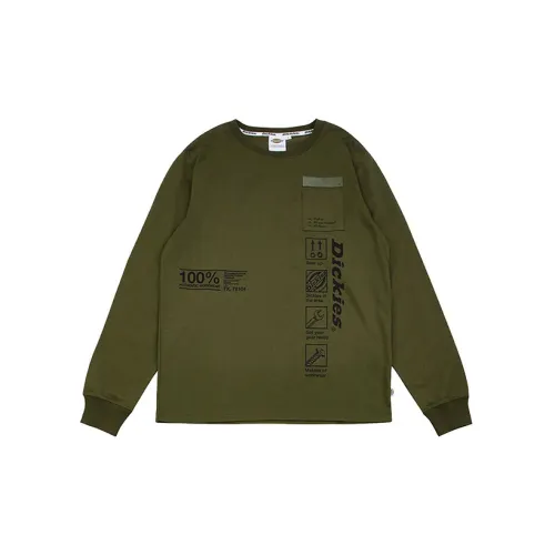 Dickies Армейский Зеленый Мужской T-Рубашки