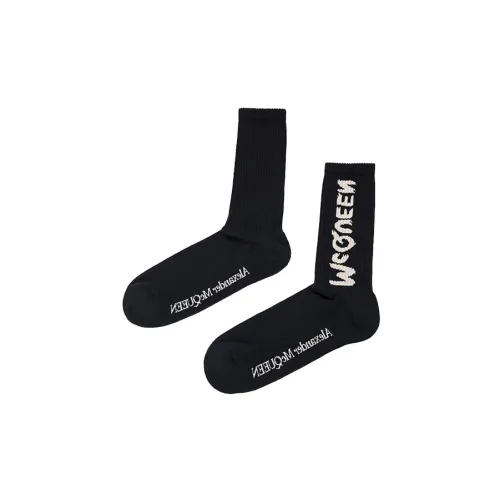 Alexander McQueen Носки до колена Мужские 1 упаковка Морской синий