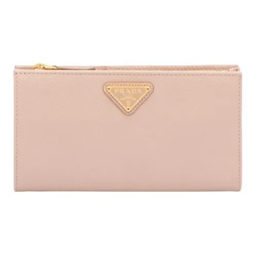 PRADA Saffiano кожа кошелек большой женский розовый