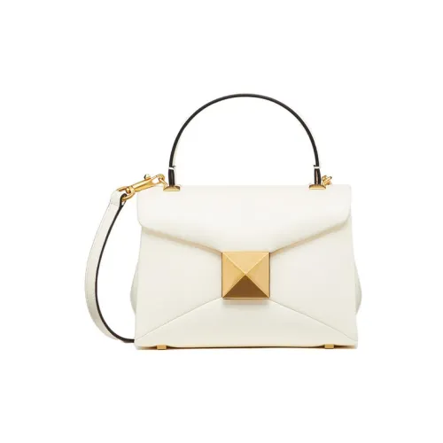 Valentino One Stud Овчина Сумка через плечо Сумка Мини Женская Цвет Слоновая кость