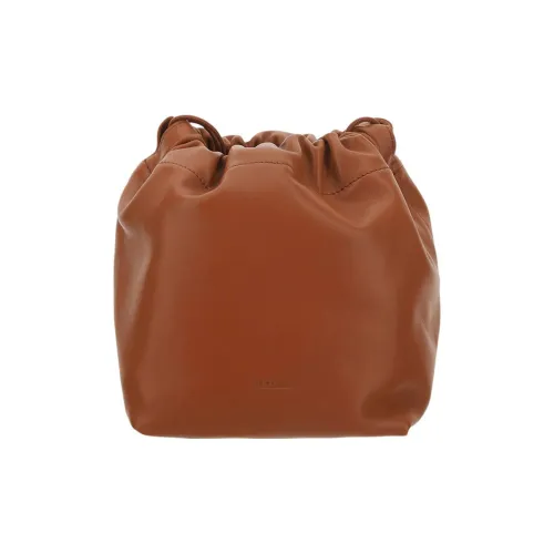 JIL SANDER Телячья кожа Сумка через плечо Сумка на плечо Женская Коричневая