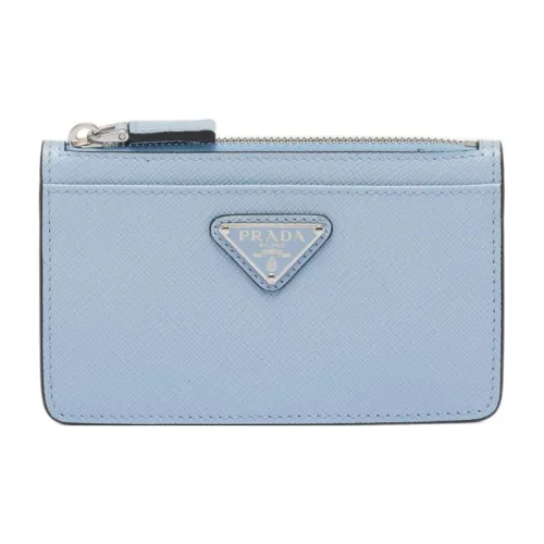 PRADA Saffiano Кожаный держатель для карт держатель для карт мужской светло-синий