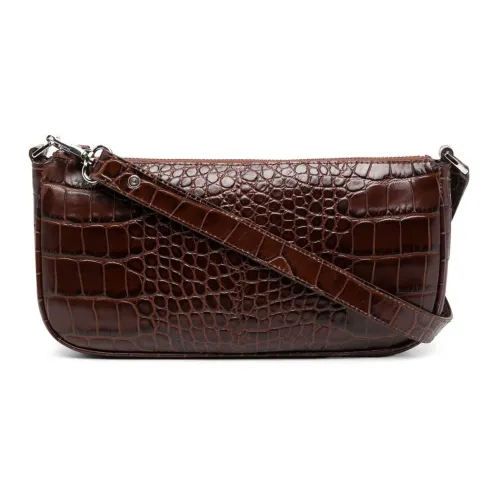 By Far Rachel Кожа Сумка Сумка через плечо Женская Темно-коричневая