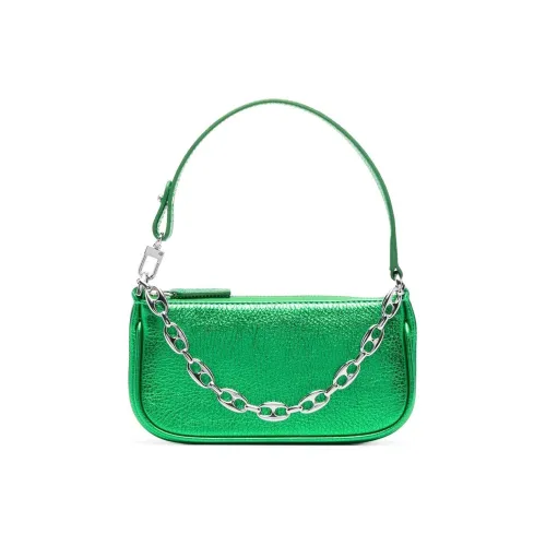 By Far Кожа Одно плечо Сумка Мини Женская Зеленая
