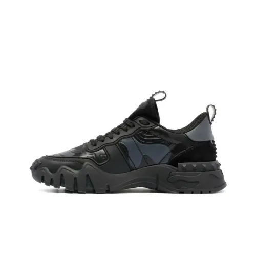 Valentino Rockrunner Low Топ Спортивная Повседневная Обувь Черный