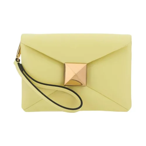 Valentino Овчина Конверт Сумка Клатч Стандартная Женская Желтая