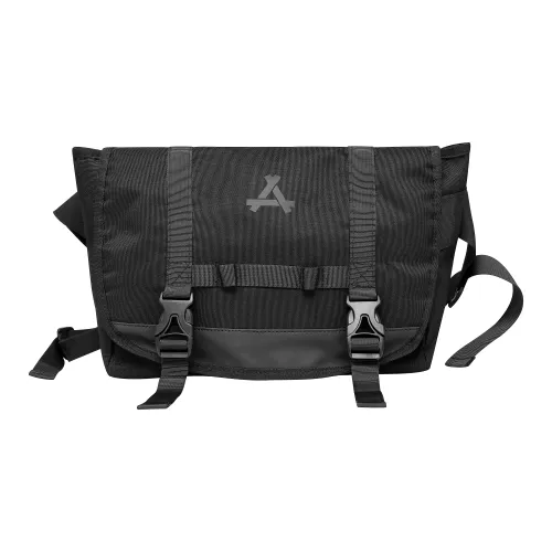 KONADCT Oxford Messenger Bag Shoulder Bag Medium Unisex Black