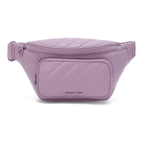 CHARLES KEITH Ткань Полиуретан Синтетическая кожа Бананка Стандартный Женский Светло-фиолетовый Черный