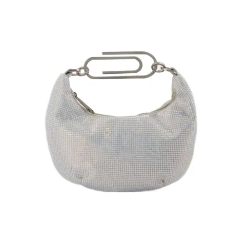 Off Белый Вискоза Сумка Мини Women's Silver