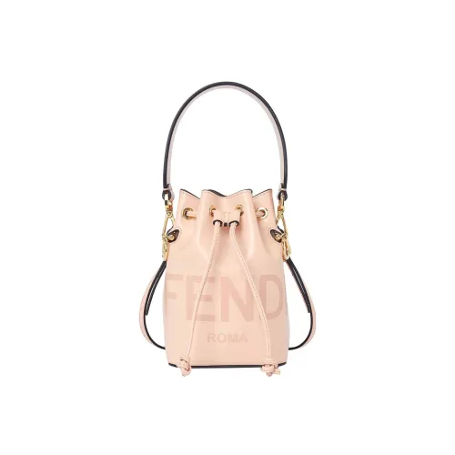 FENDI Mon Tresor Телячья кожа Ведрообразная сумка Сумка через плечо Сумка мини Женская Розовая