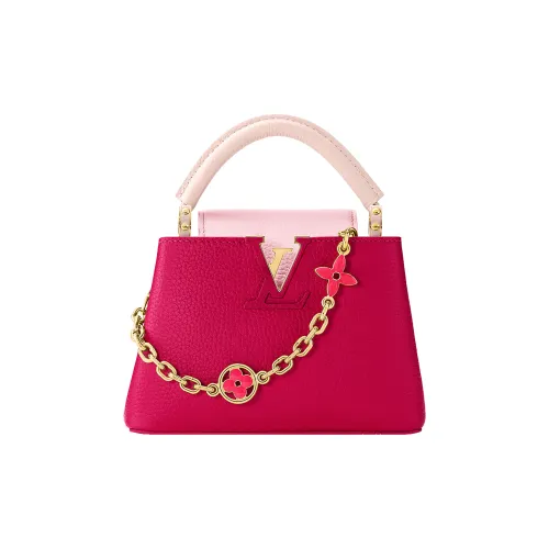 LOUIS VUITTON Capucines Taurillon Кожа Kapusin Через плечо Тоут Сумка Over Одно плечо Мини Женские