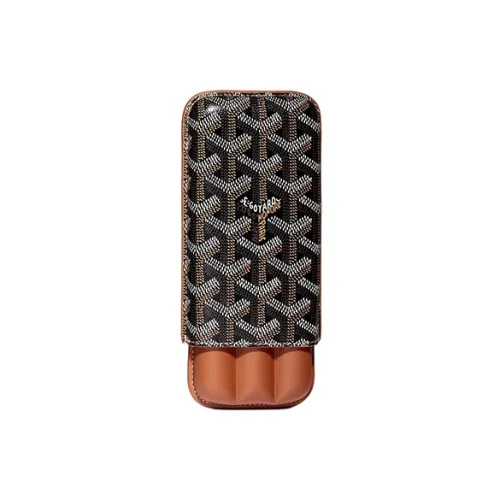 GOYARD Churchill Холст и Кожа CIGAR BOX Сумка Мерч Унисекс 5 Цветов