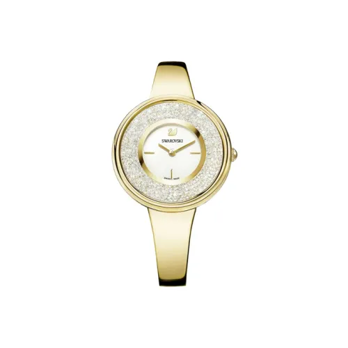 Swarovski Женские часы Кварцевый механизм Ремешок из нержавеющей стали Белый циферблат 5269253